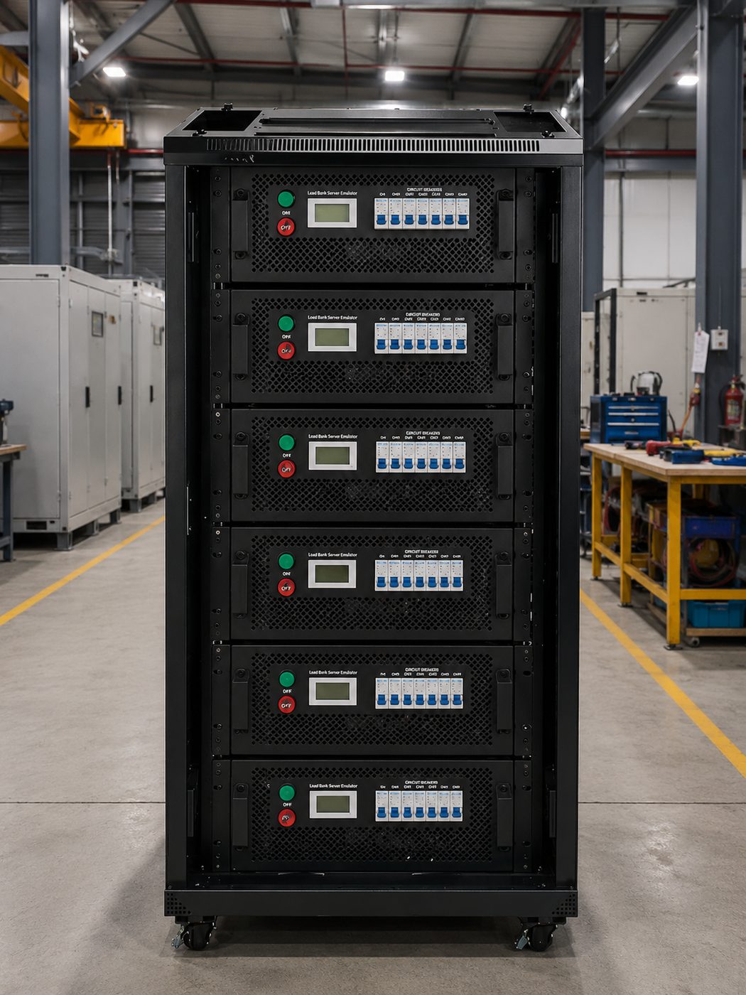 DC load bank modular rack